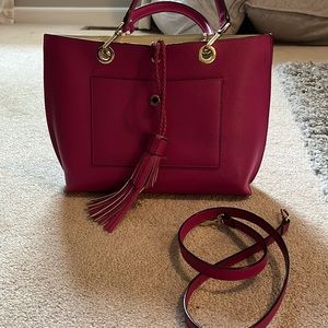 Henri bendel bright pink tote